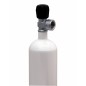 Tlaková fľaša na potápanie 1 L, 200 bar, ventil, ECS